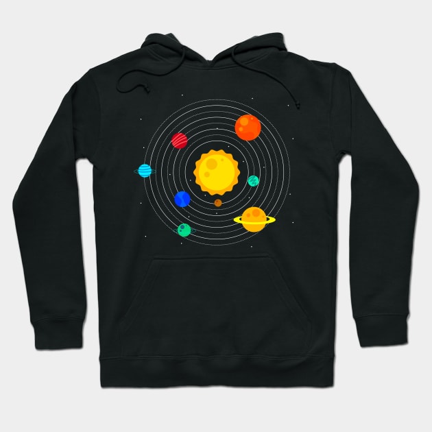 Solar System Design Hoodie by vladocar